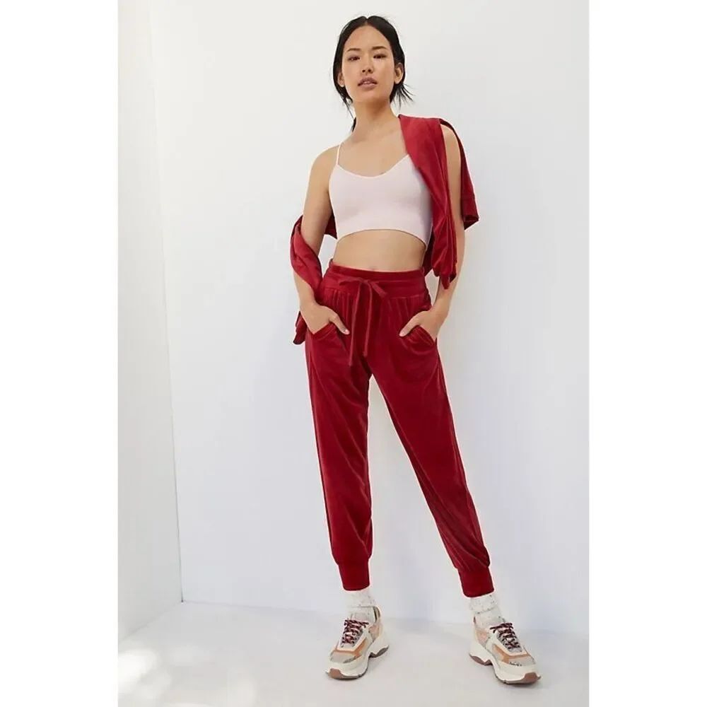 Anthropologie Saturday Sunday Merida Velvet Joggers XS NWT